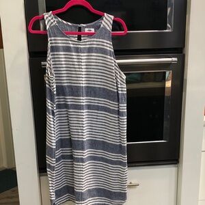 Old Navy Blue and White Striped Garment